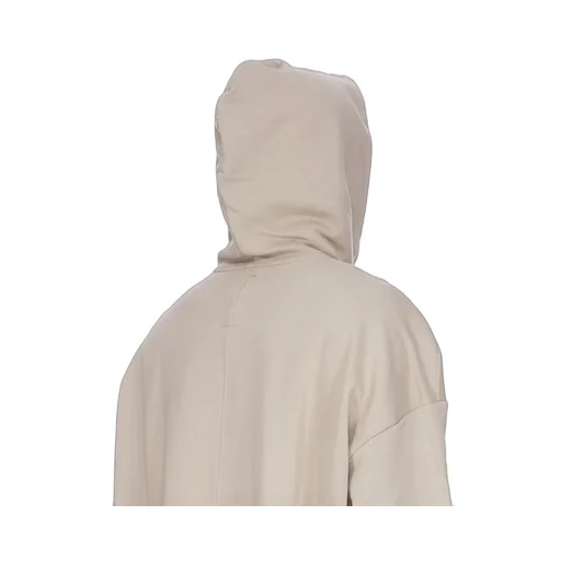 Champion X Rick Owens Jumbo Jason's Hoodie In Pearl Compact Felpa Jersey