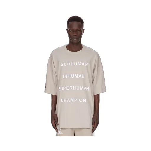 Champion X Rick Owens Tommy T In Pearl Cotton Jersey
