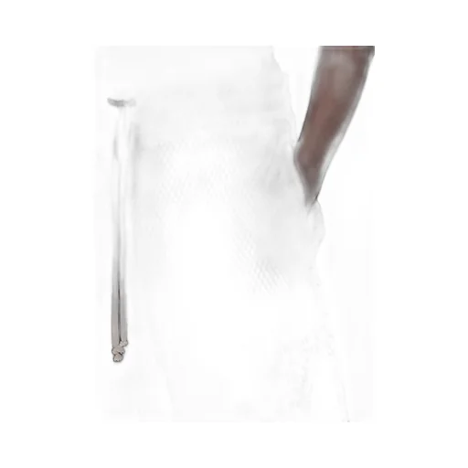 Champion X Rick Owens Shorts In Black Open Mesh Jersey