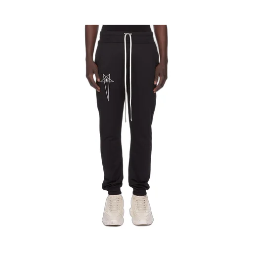 Champion X Rick Owens Joggers In Black Technical Sweat Jersey