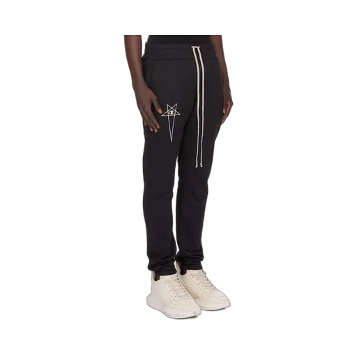 Champion X Rick Owens Joggers In Black Technical Sweat Jersey
