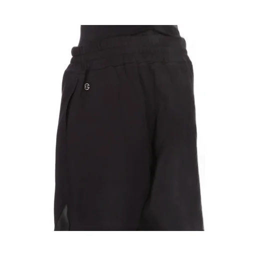 Champion X Rick Owens Shorts In Black Compact Felpa Jersey