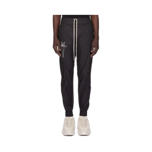 Champion X Rick Owens Joggers In Black Light Nylon