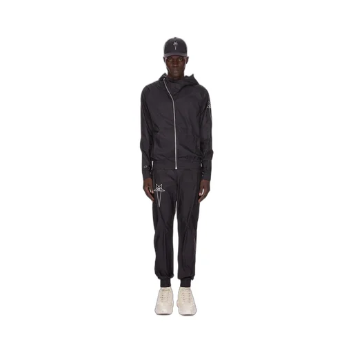 Champion X Rick Owens Joggers In Black Light Nylon