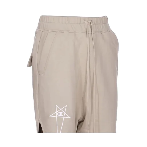 Champion X Rick Owens Beveled Pods In Pearl Compact Felpa Jersey