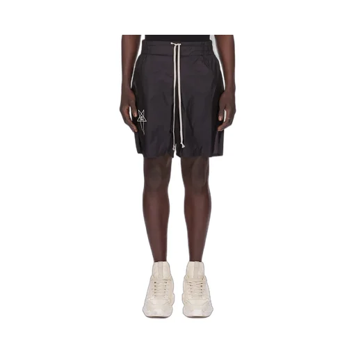Champion X Rick Owens Shorts In Black Light Nylon