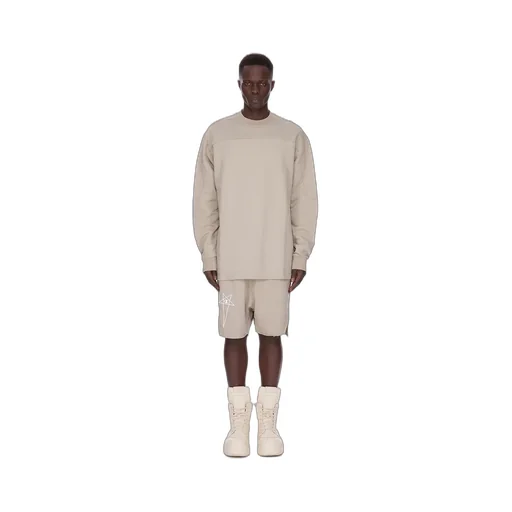 Champion X Rick Owens Beveled Pods In Pearl Compact Felpa Jersey