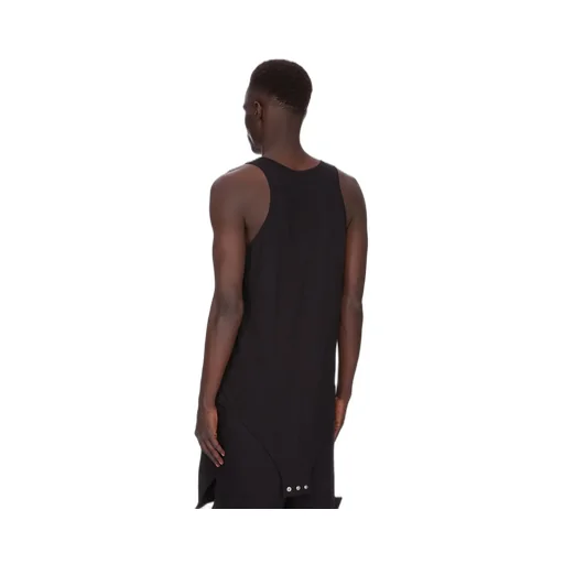 Champion X Rick Owens Basketball Tank In Black Cotton Jersey