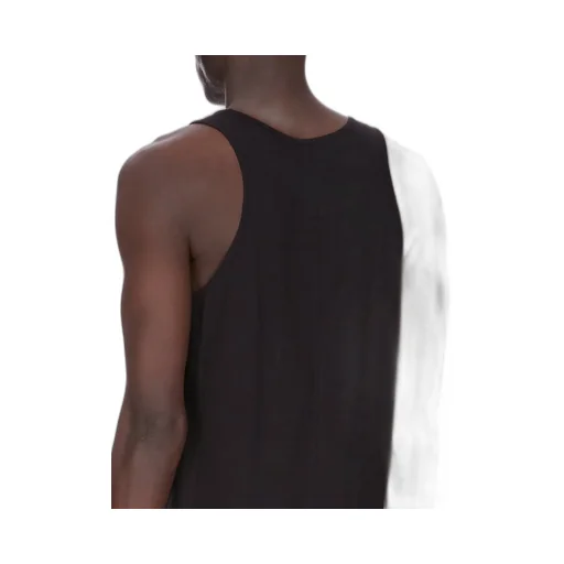 Champion X Rick Owens Basketball Tank In Black Cotton Jersey