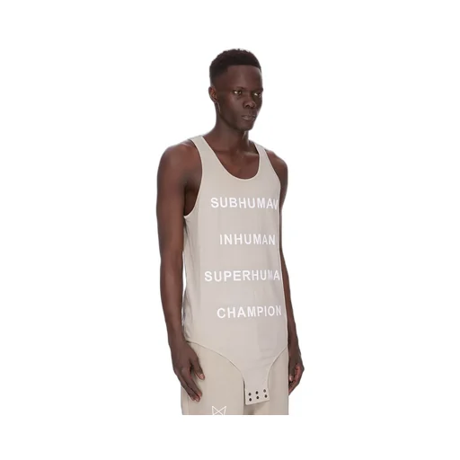 Champion X Rick Owens Basketball Tank In Pearl