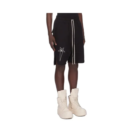 Champion X Rick Owens Beveled Pods In Black Compact Felpa Jersey