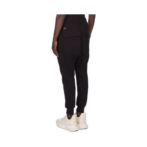 Champion X Rick Owens Prisoner Drawstring In Black Cotton Jersey