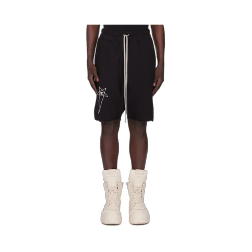 Champion X Rick Owens Beveled Pods In Black Compact Felpa Jersey