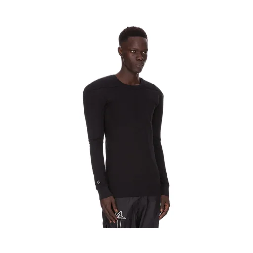 Champion X Rick Owens Girdered Harness In Black Cotton Jersey