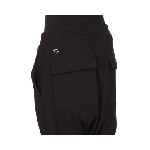 Champion X Rick Owens Prisoner Drawstring In Black Cotton Jersey