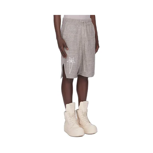 Champion X Rick Owens Beveled Pods In Grey Melange Melange Felpa Jersey