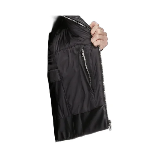 Moncler + Rick Owens Geocamo Flight Vest In Black Nappa Lambskin