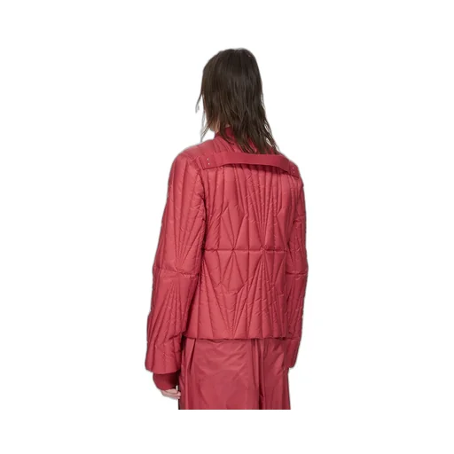 Moncler + Rick Owens Geocamo Flight Jacket In Carnelian Recycled Ultra-Lightweight Polyester