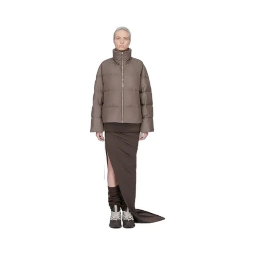 Moncler + Rick Owens Cyclopic Jacket In Dark Dust Recycled Taffeta
