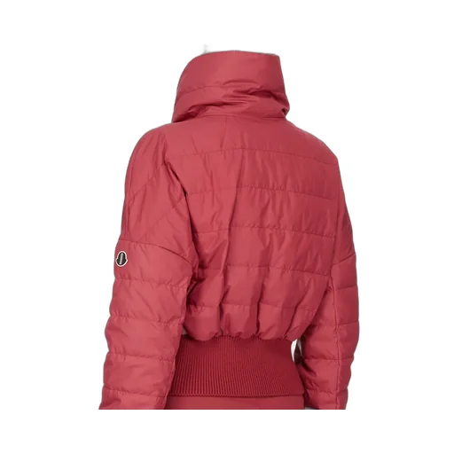 Moncler + Rick Owens Cropped Jacket In Carnelian Recycled Taffeta