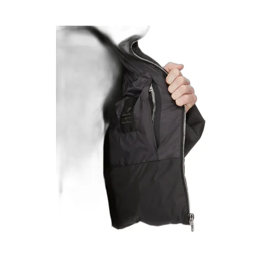 Moncler + Rick Owens Cropped Cyclopic Jacket In Black Recycled Taffeta