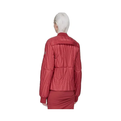 Moncler + Rick Owens Geocamo Flight Jacket In Carnelian Recycled Ultra-Lightweight Polyester