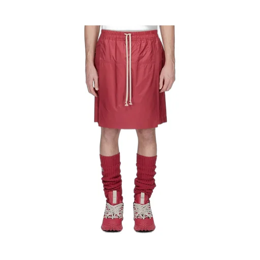 Moncler + Rick Owens Kiltshorts In Carnelian Recycled Ultra-Lightweight Polyester