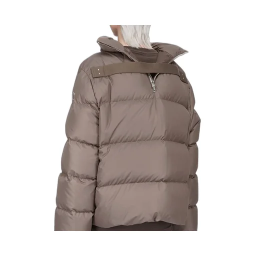 Moncler + Rick Owens Cyclopic Jacket In Dark Dust Recycled Taffeta