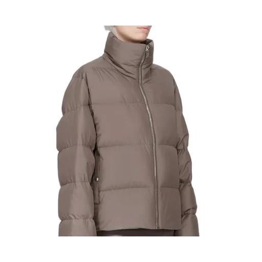 Moncler + Rick Owens Cyclopic Jacket In Dark Dust Recycled Taffeta