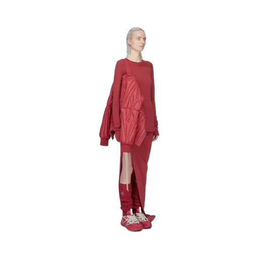 Moncler + Rick Owens Geocamo Flight Jacket In Carnelian Recycled Ultra-Lightweight Polyester