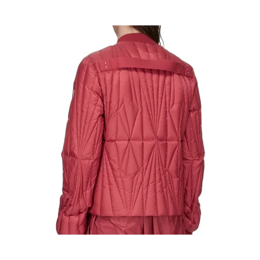 Moncler + Rick Owens Geocamo Flight Jacket In Carnelian Recycled Ultra-Lightweight Polyester