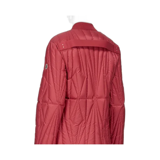 Moncler + Rick Owens Geocamo Flight Jacket In Carnelian Recycled Ultra-Lightweight Polyester