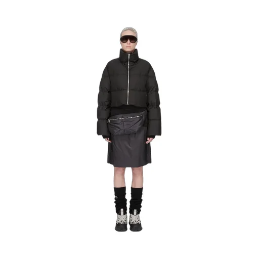 Moncler + Rick Owens Kiltshorts In Black Recycled Ultra-Lightweight Polyester
