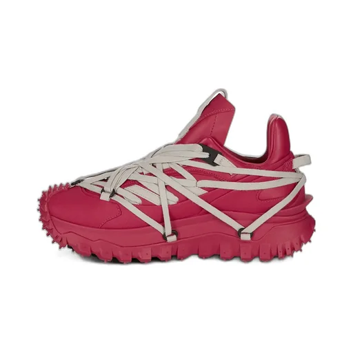 Moncler + Rick Owens Trailgrip Megalace® In Carnelian Mediumweight Full Grain Calf Leather