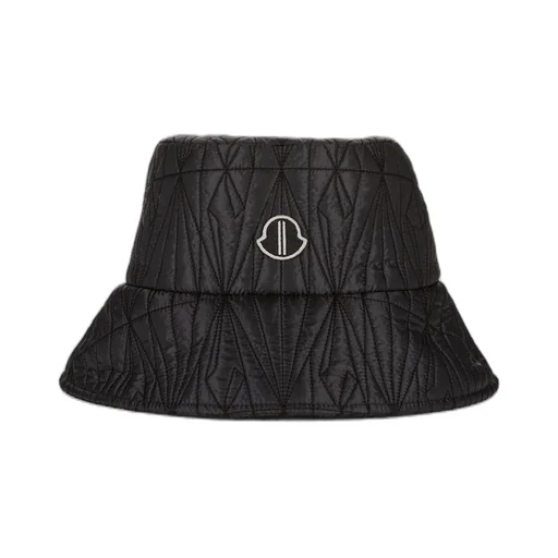 Moncler + Rick Owens Bucket Hat In Black Recycled Ultra-Lightweight Polyester