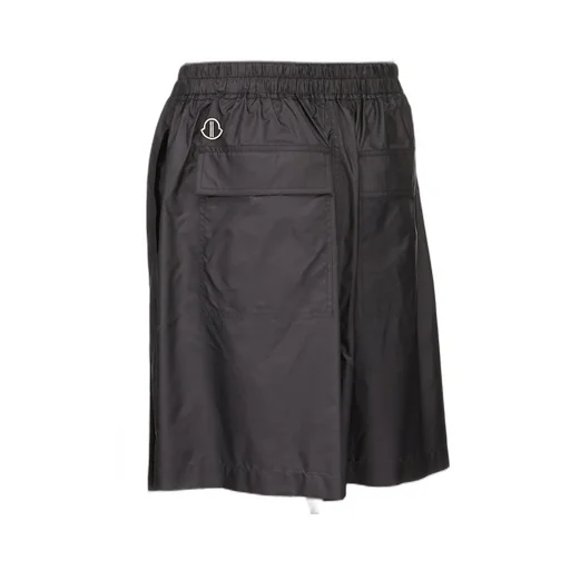 Moncler + Rick Owens Kiltshorts In Black Recycled Ultra-Lightweight Polyester