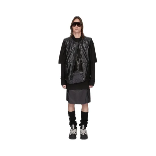Moncler + Rick Owens Jumbo Ss T In Black Heavy Cotton Jersey