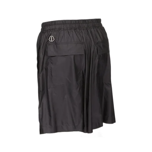 Moncler + Rick Owens Kiltshorts In Black Recycled Ultra-Lightweight Polyester