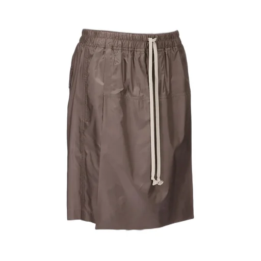 Moncler + Rick Owens Kiltshorts In Dark Dust Recycled Ultra-Lightweight Polyester