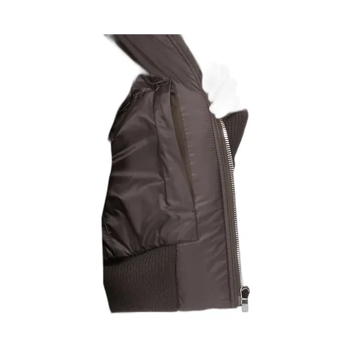 Moncler + Rick Owens Geocamo Cropped Jacket In Dark Dust Nappa Lambskin Leather