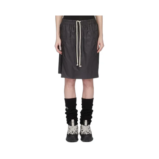 Moncler + Rick Owens Kiltshorts In Black Recycled Ultra-Lightweight Polyester