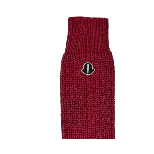 Moncler + Rick Owens Hiking Socks In Carnelian Mediumweight Ribbed Cotton
