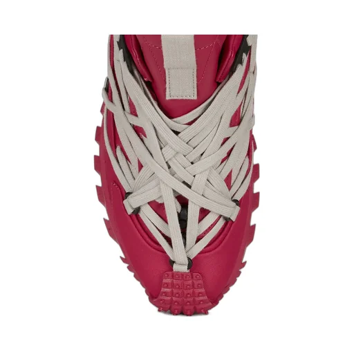 Moncler + Rick Owens Trailgrip Megalace® In Carnelian Mediumweight Full Grain Calf Leather