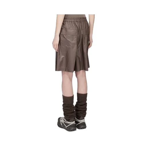 Moncler + Rick Owens Kiltshorts In Dark Dust Recycled Ultra-Lightweight Polyester