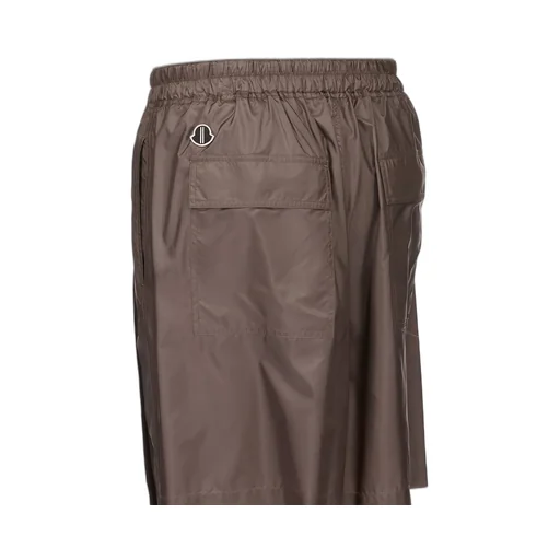 Moncler + Rick Owens Kiltshorts In Dark Dust Recycled Ultra-Lightweight Polyester