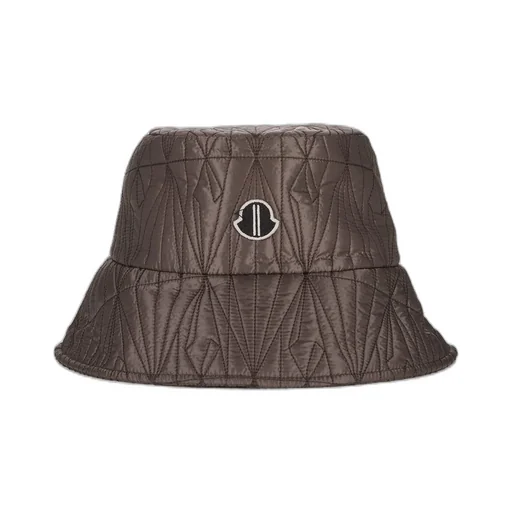 Moncler + Rick Owens Bucket Hat In Dark Dust Recycled Ultra-Lightweight Polyester