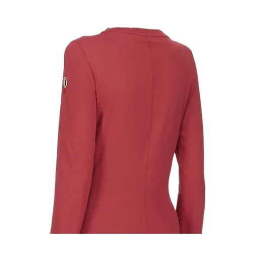 Moncler + Rick Owens Girder Ls T In Carnelian Mediumweight Cotton Jersey