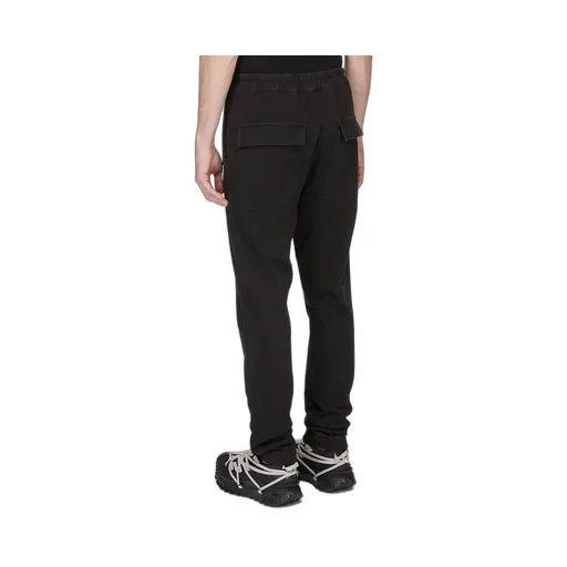 Moncler + Rick Owens Jogger In Black Heavy Cotton Jersey