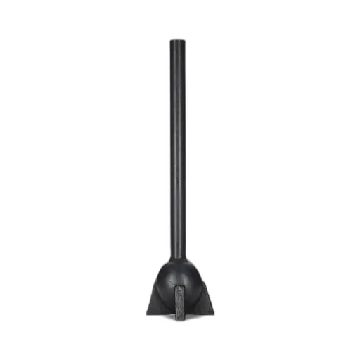 Rick Owens Small Swan Neck Vase In Black Bronze Has An Oval Shape, Features A Slim And Long Neck, Four Legs And A Relatively Polished Surface.