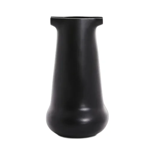 Rick Owens Carafe Lips In Black Bronze Is An Irregular Frostoconical Shape Container, Features A Wide Lip Shape Neck And Polished Surface.